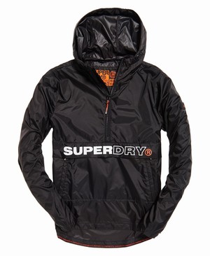 Superdry Core Skate Packaway Overhead Férfi Kabát Fekete | JZIHP8750